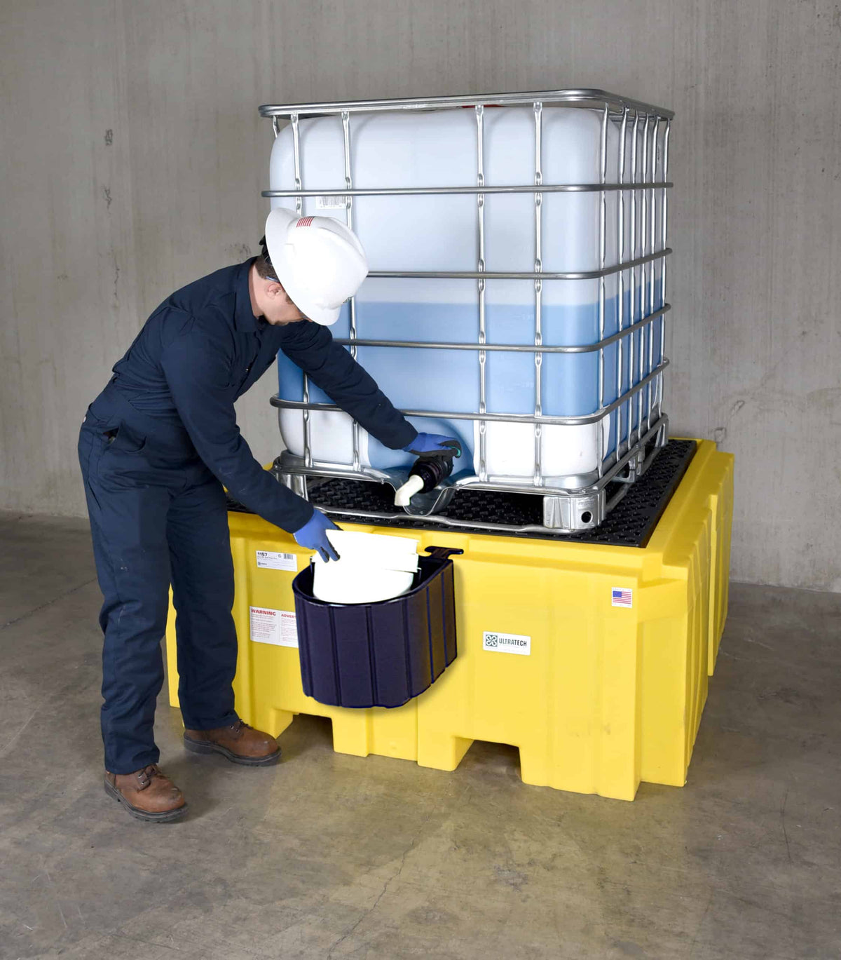 UltraTech IBC Spill Pallet Plus with Drain