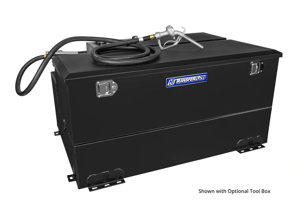 Transfer Flow 100 Gallon L-Shaped Refueling Tank System with 12V Pump, DOT