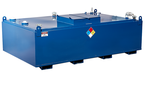 Onken 500 Gallon Low Profile Double Wall Used Oil Tank with Drain Box