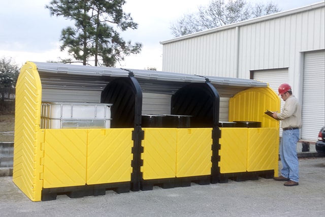 UltraTech 12 Drum HardTop Plus Outdoor Spill Containment