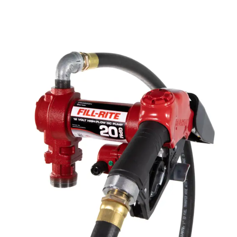 Fill-Rite FR4210HB 12V 20 GPM Transfer Tank Pump Kit with Auto Nozzle