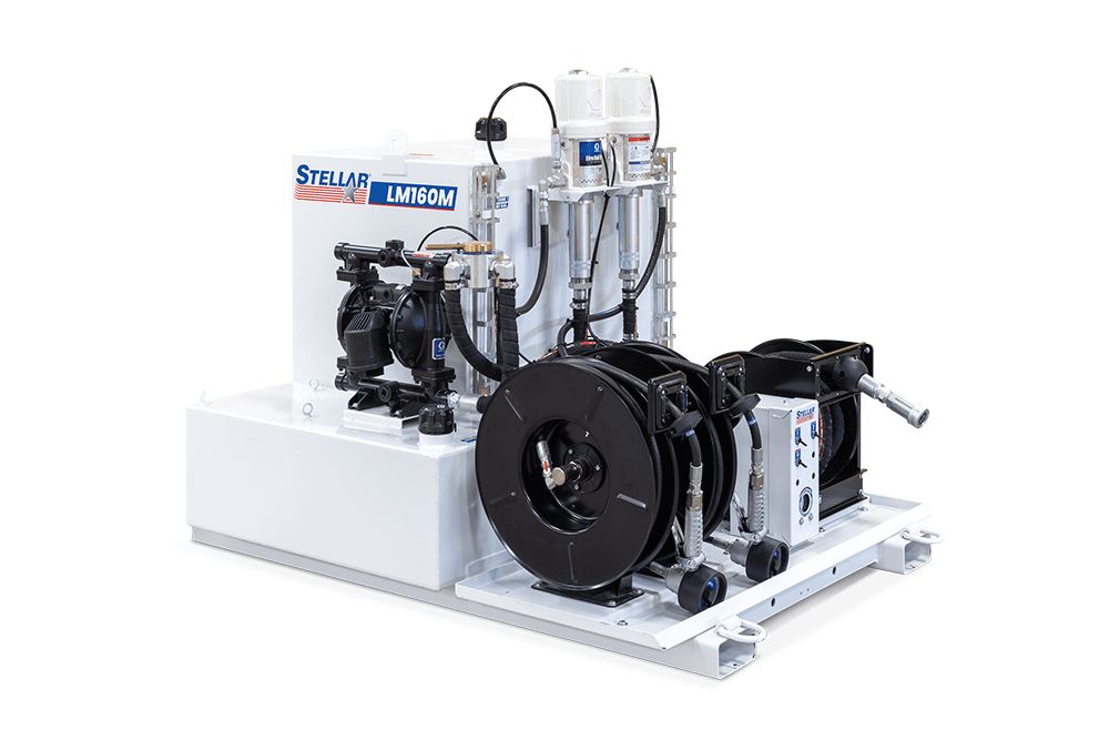 Stellar LubeMate LM160 Aluminum Mobile Lube Skid, Dual 40 Gallon New and 80 Gallon Used Oil
