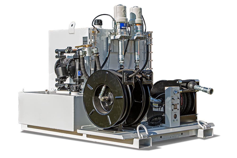 Stellar LubeMate LM160 Aluminum Mobile Lube Skid, Dual 40 Gallon New and 80 Gallon Used Oil