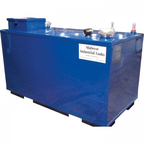 Midwest Industrial Tanks 1000 Gallon Double Wall Waste Oil Tank, UL-142
