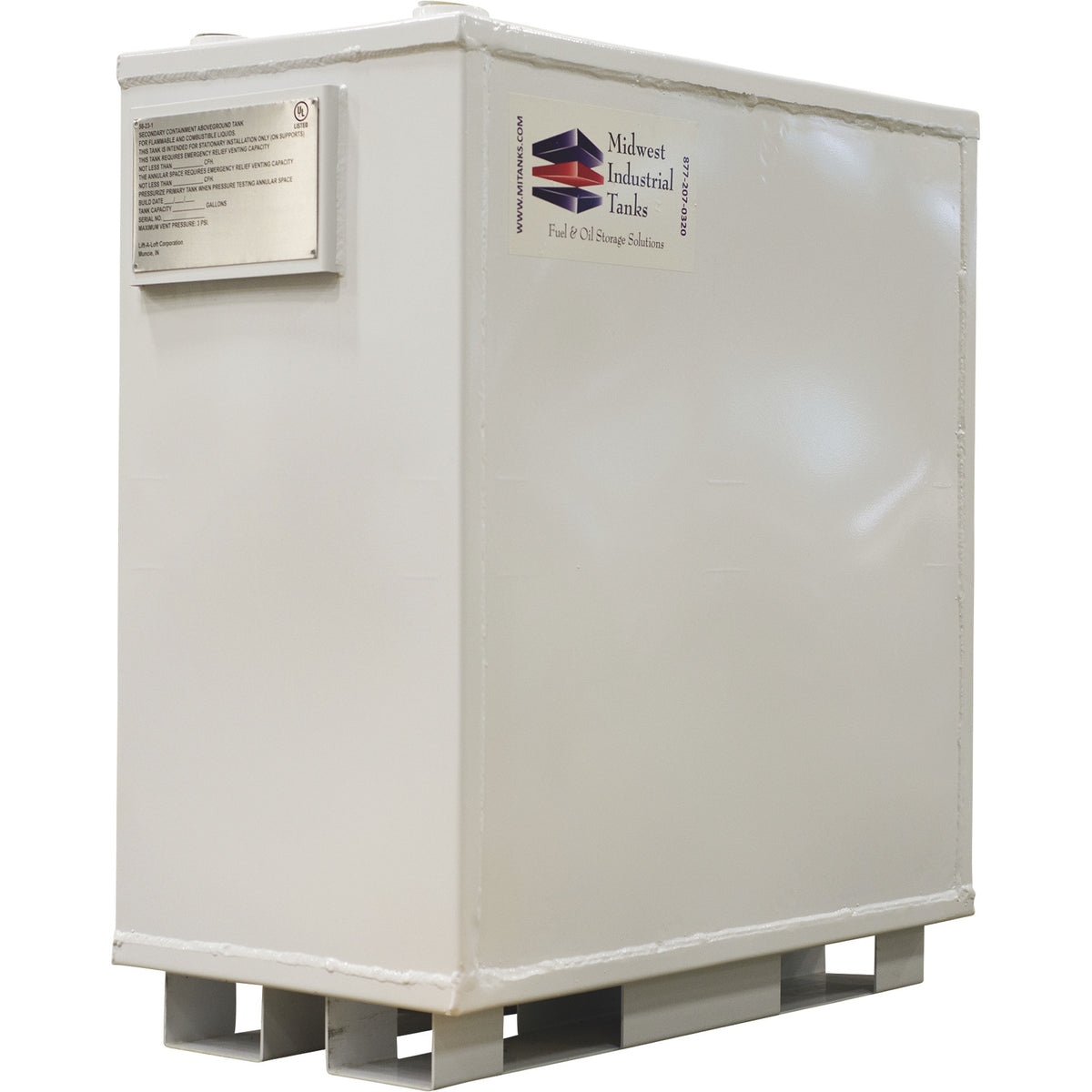 Midwest Industrial Tanks 50 Gallon Double Wall Fuel Tank, UL-142