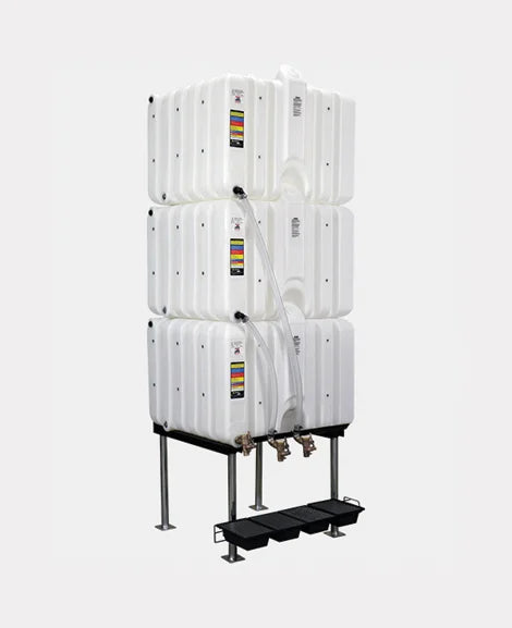 Rhino Tuff 360 Gallon Gravity Feed Oil System, Three 120 Gallon Tanks