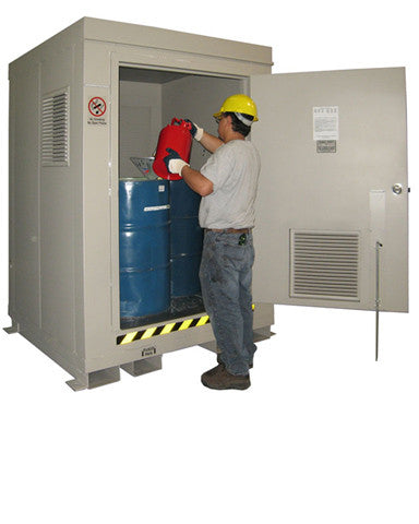 Securall 4 Drum Outdoor Hazardous Material Storage Building