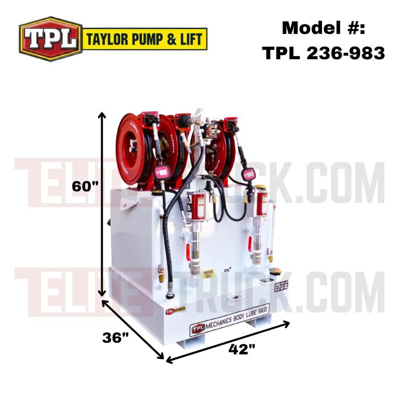 Taylor Lube Skid, Dual 50 Gallon New Oil and 60 Gallon Used Oil