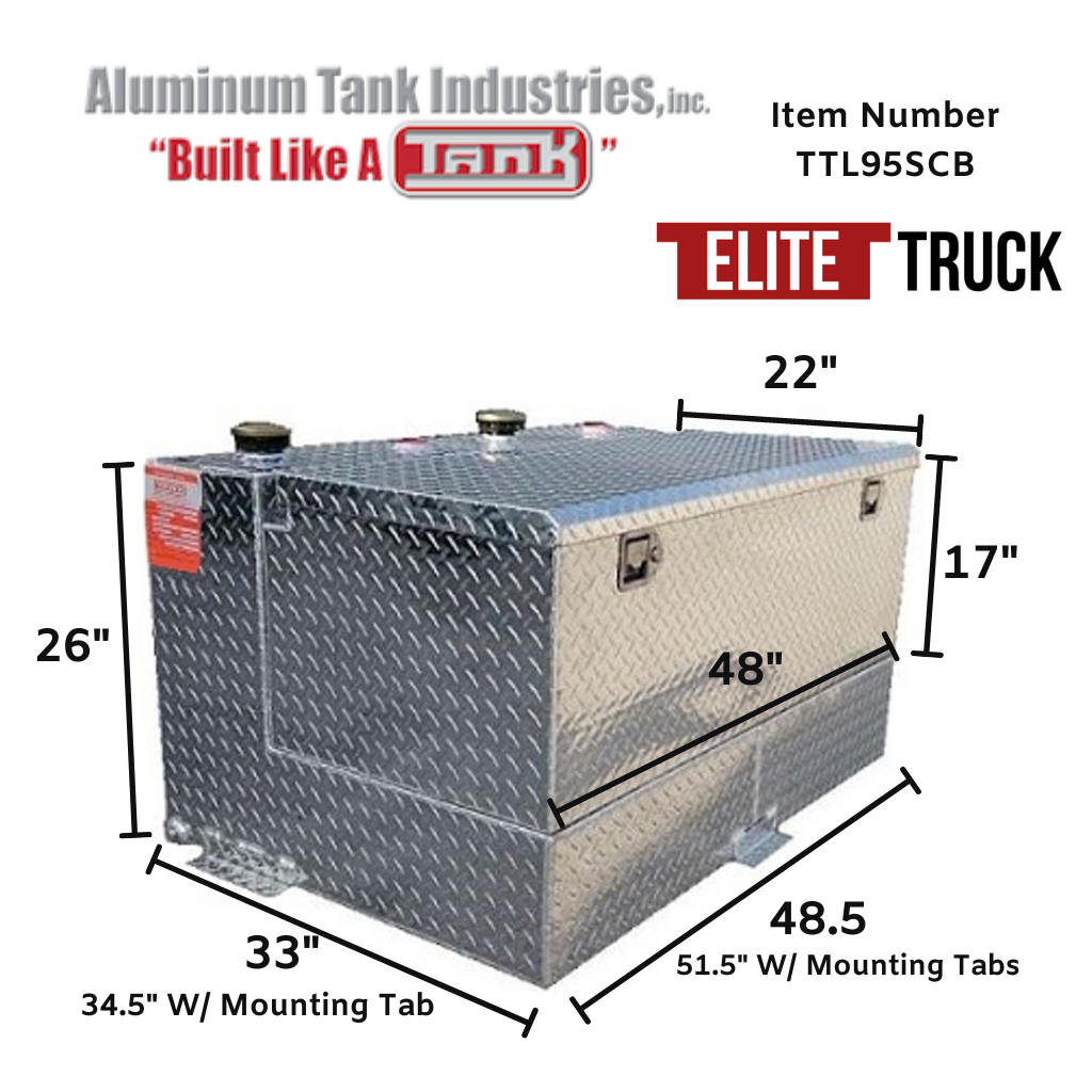 ATI 95 Gallon Split Transfer Tank and Toolbox Combo