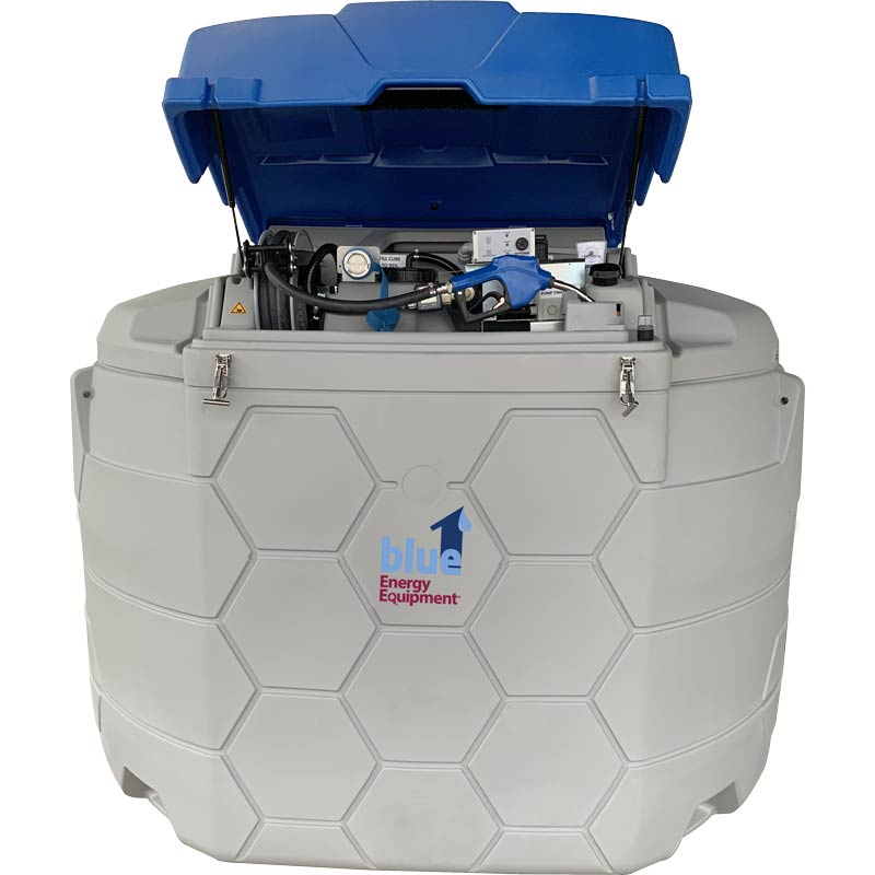 Blue1 1320 Gallon Heated Double Wall DEF Cube with Flow Meter