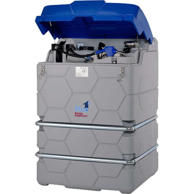Blue1 400 Gallon Heated Double Wall DEF Cube with Flow Meter