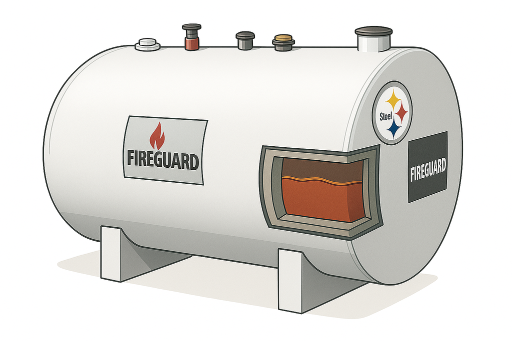 Newberry 550 Gallon Fireguard Fuel Tank, UL-2085