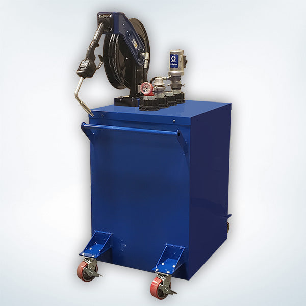 Fluidall 110 Gallon Mobile Double Wall Oil Tank with Graco 3:1 Pump Package