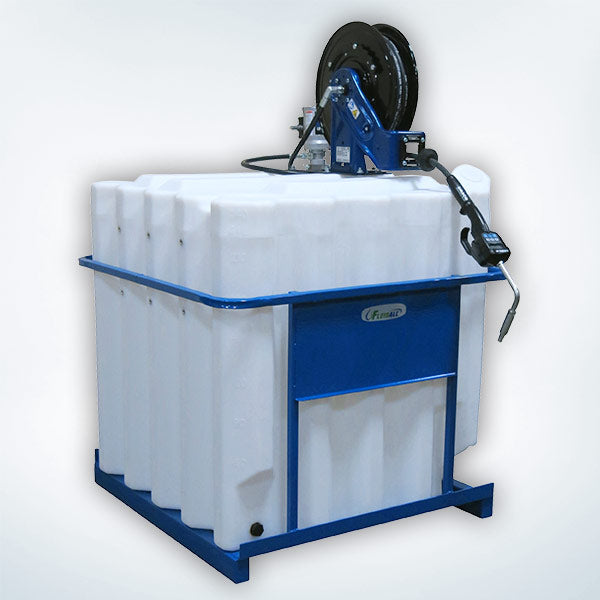 Fluidall 330 Gallon Caged Oil Dispensing Package with Graco Pump and Reel