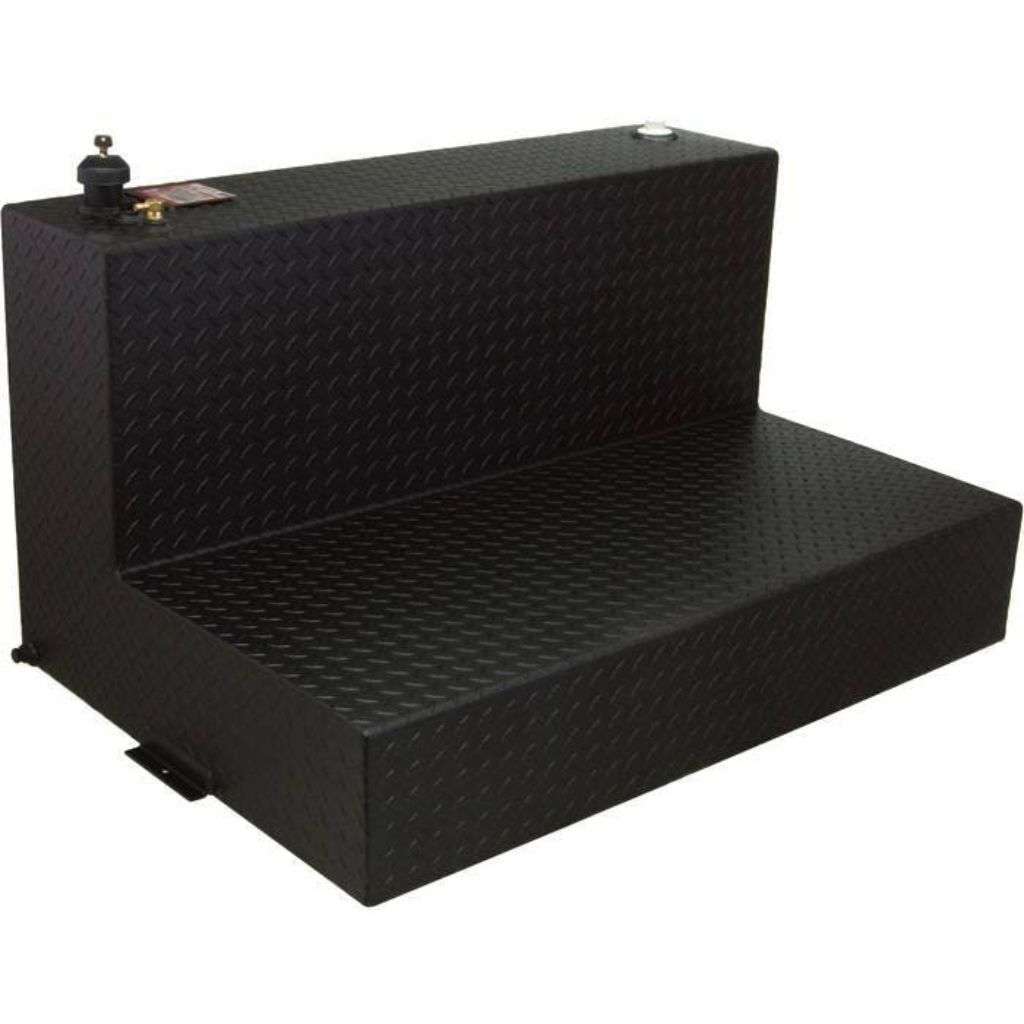 RDS 95 Gallon L-Shaped Aluminum Transfer Tank, Black