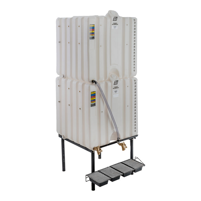 Snyder Cubetainer 360 Gallon Gravity Feed Oil System, Two 180 Gallon Tanks