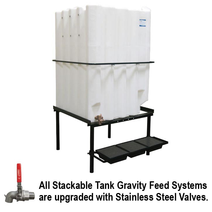 Fluidall Tote-A-Lube 330 Gallon Stackable Oil Tank with Hoop